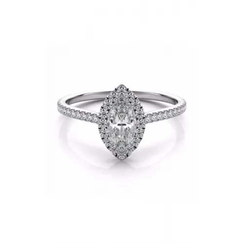 S Kashi & Sons Halo Engagement Ring EN7599-8X4MWG