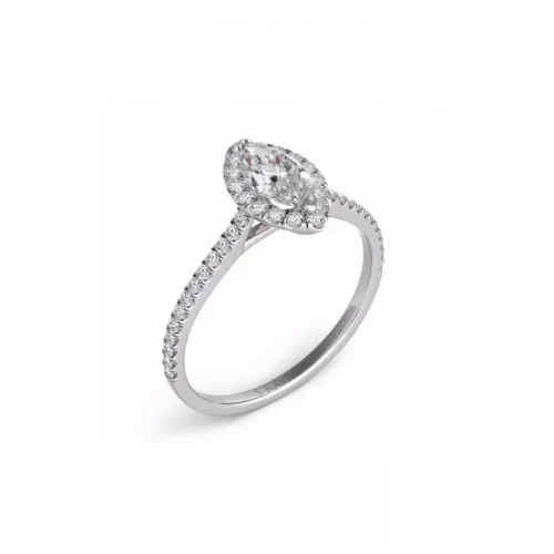S Kashi & Sons Halo Engagement Ring EN7599-8X4MWG
