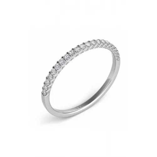 S Kashi & Sons Prong Set Wedding Band EN7593-BWG
