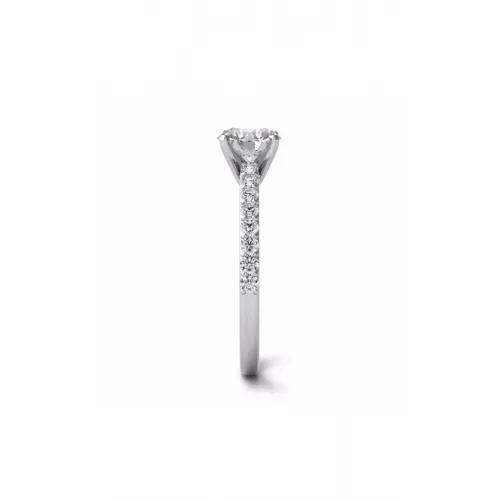 S Kashi & Sons Side Stone Engagement Ring EN7344WG