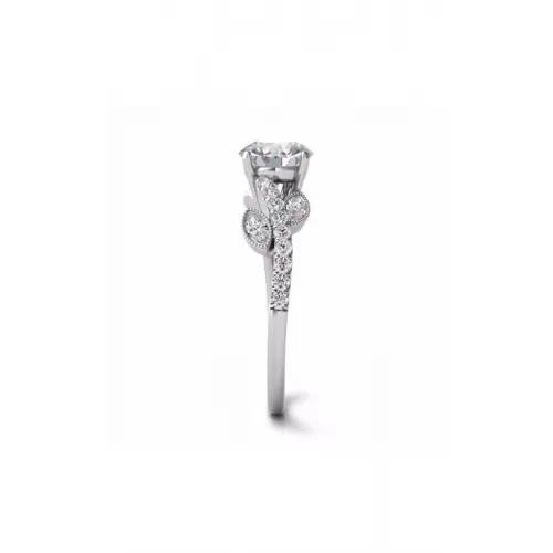 S Kashi & Sons Side Stone Engagement Ring EN7522-1WG