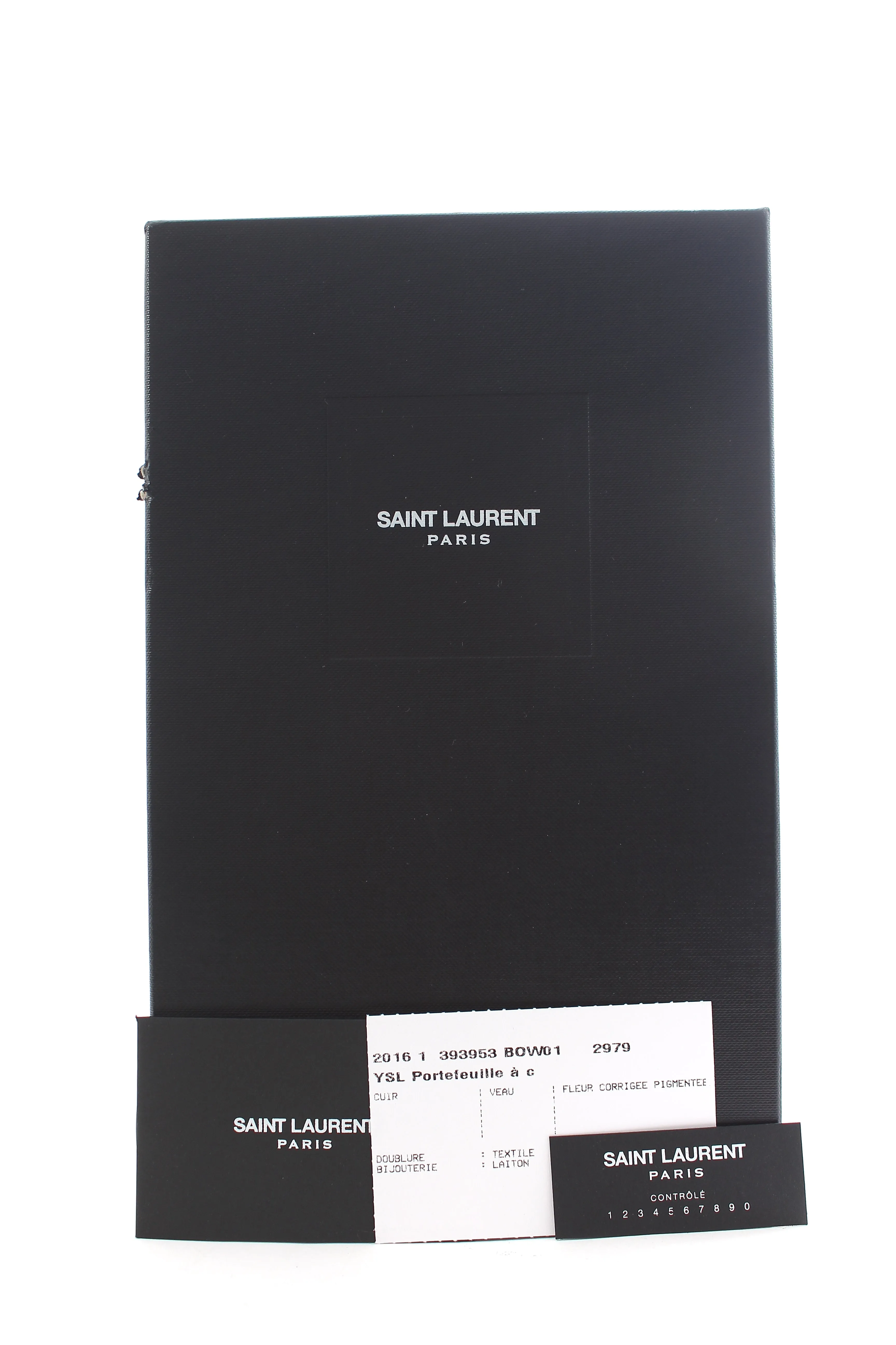 Saint Laurent Cassandre Matelass?? Grain De Poudre Leather Chain Wallet Bag