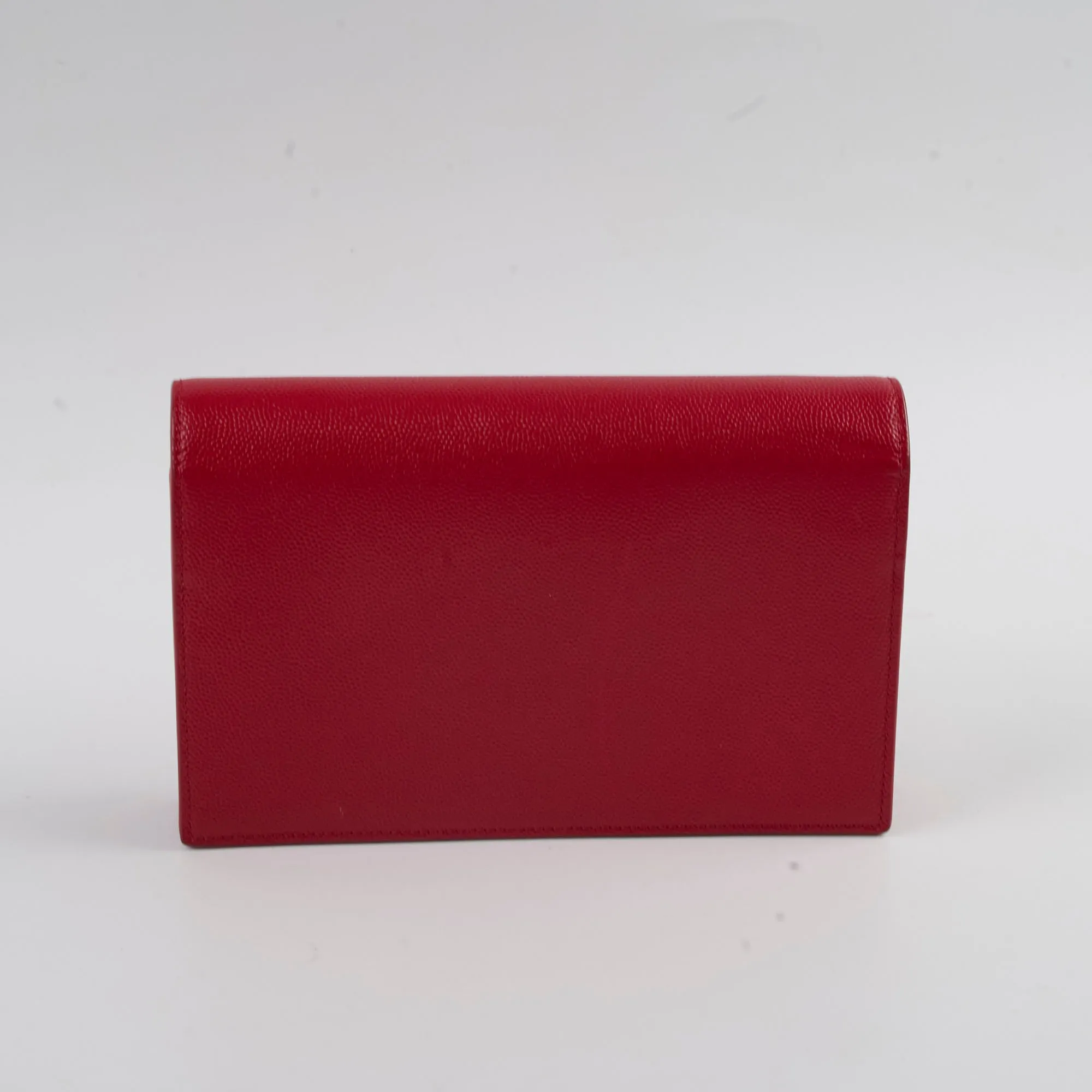 Saint Laurent Kate Tassel Wallet On Chain Red