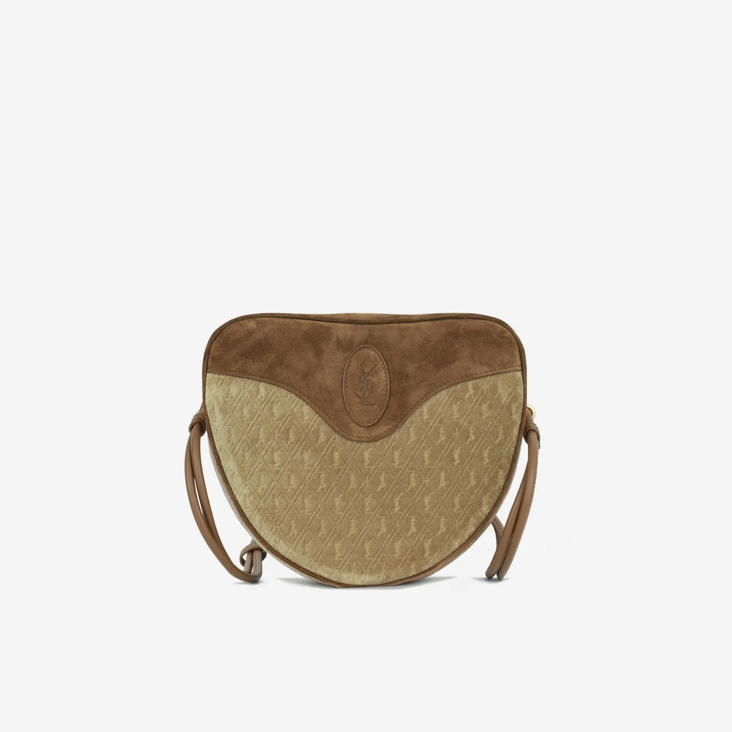 Saint Laurent - Le Monogramme C?UR - Tan Suede/Velvet GHW - Unused handbags bulk sale