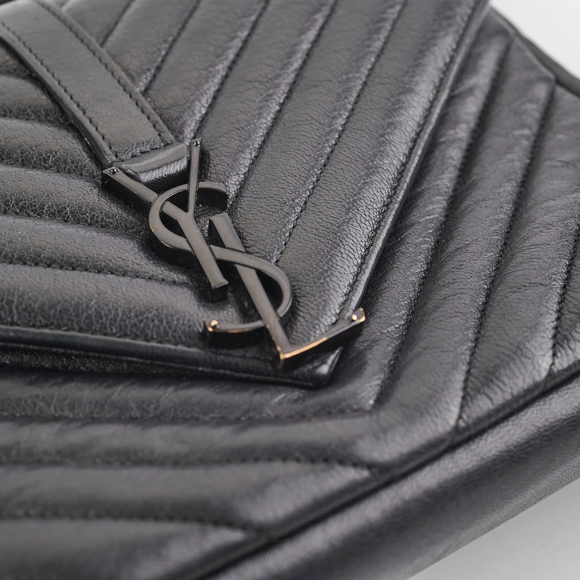 Saint Laurent So black Medium College Bag