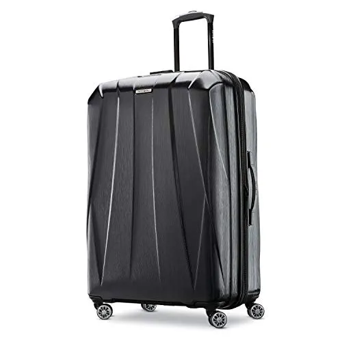 Samsonite Centric 2 Hardside Expandable Luggage with Spinner Wheels, Black, Checked-Large 28-Inch mega luggage savings