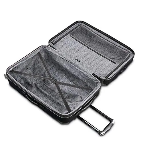 Samsonite Centric 2 Hardside Expandable Luggage with Spinner Wheels, Black, Checked-Large 28-Inch