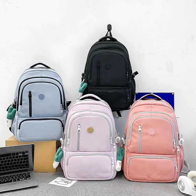 Schoolbag campus fashion lightening waterproof backpack 
