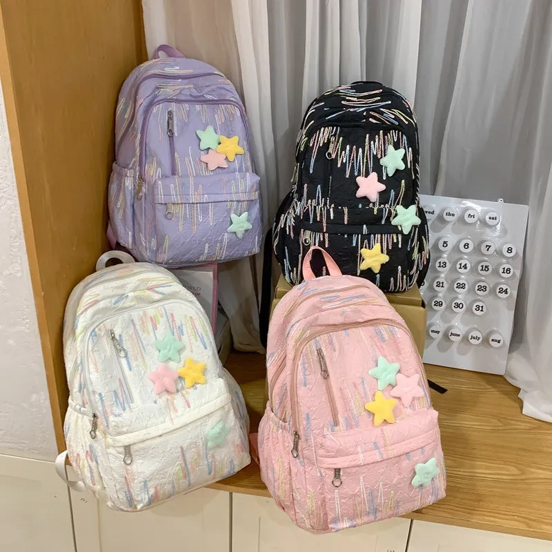 Schoolbag casual versatile fashion backpack 