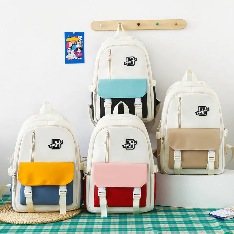 Schoolbag, large capacity multi-pocket backpack 