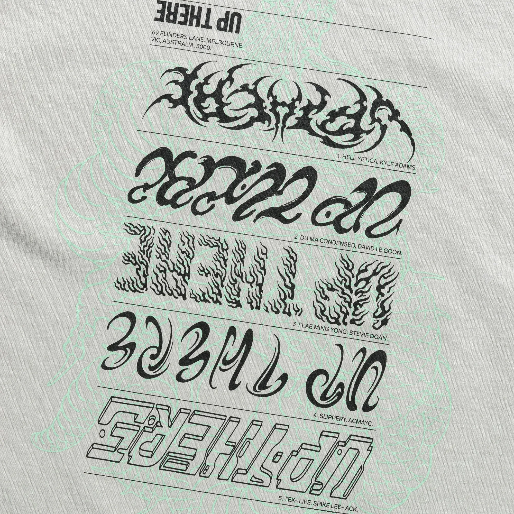 Script Tee x Anderson Street Tattoo - Faded Bone