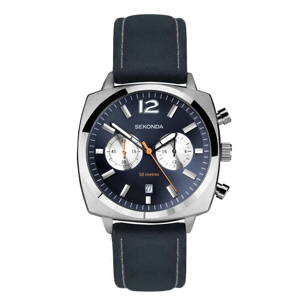 Sekonda Airborne Chronograph Blue Dial Mens Watch 30027 