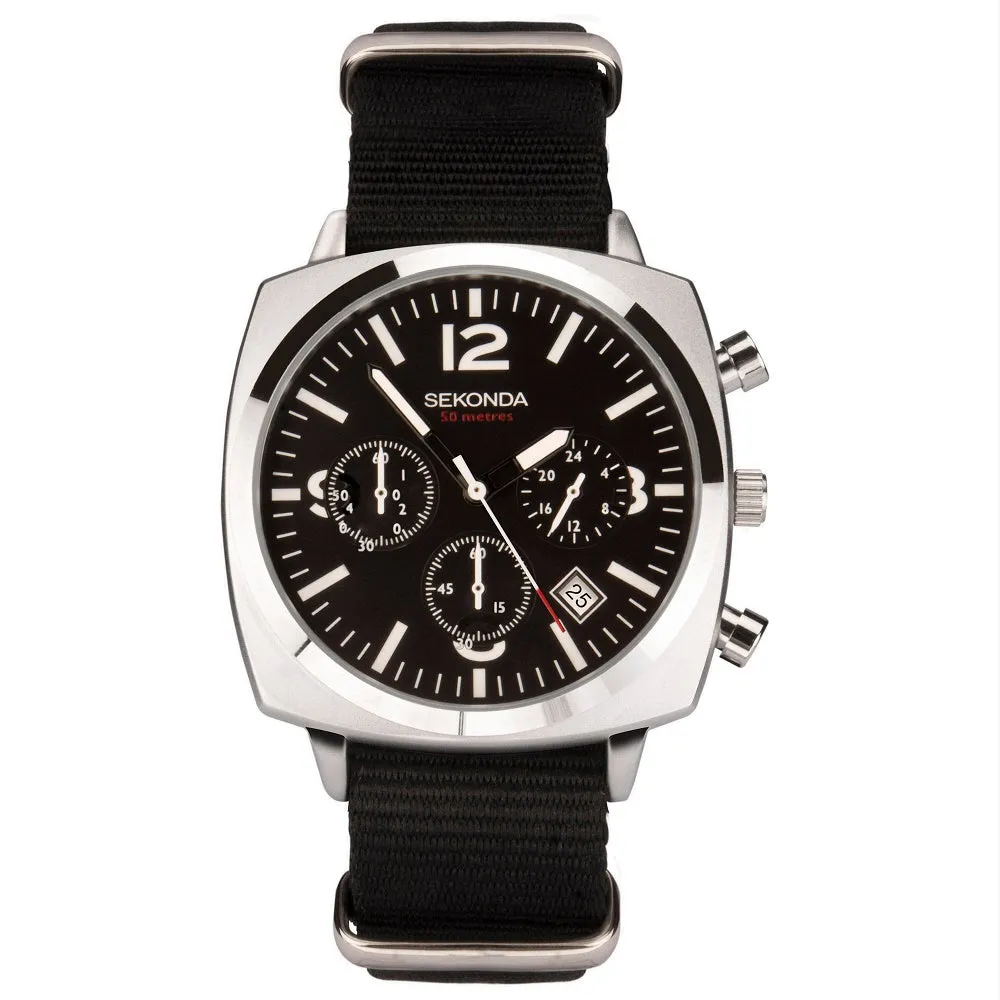 Sekonda Airborne Chronograph Mens Watch 1989 