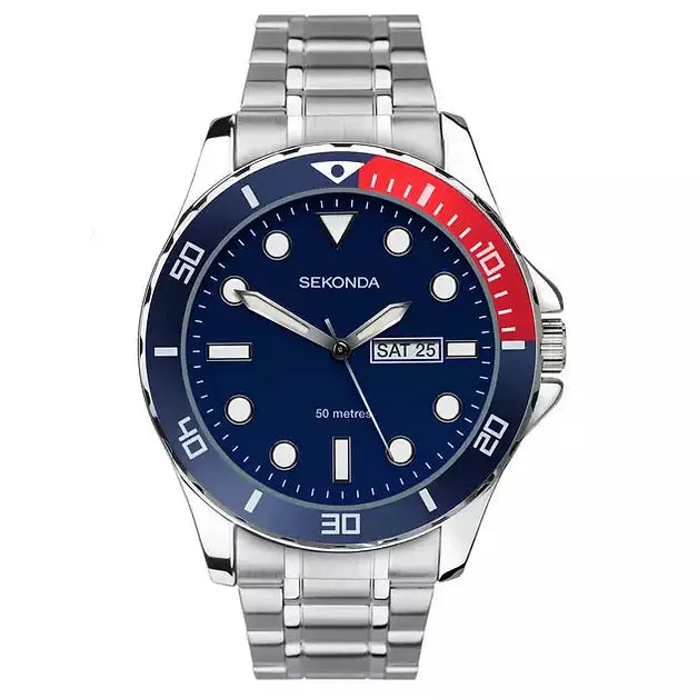 Sekonda Balearic Mens Day Date Sports Watch 1607 