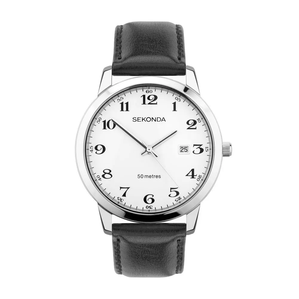 Sekonda Classic Easy Reader Leather Strap Mens Watch 30129 