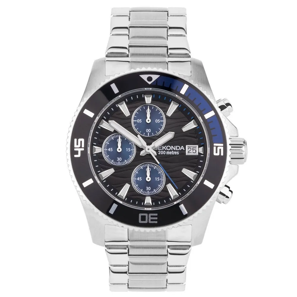 Sekonda Dive Pacific Wave Chronograph Mens Watch 30116 