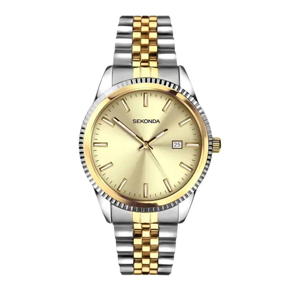 Sekonda King Two Tone Stainless Steel Bracelet Mens Watch 30259 