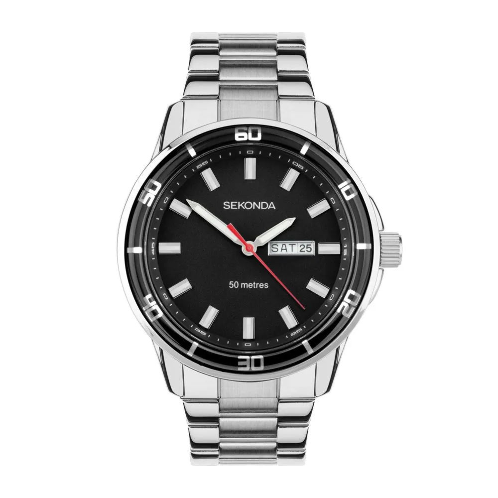 Sekonda Midnight Sports Day Date Mens Watch Blue Dial 30204 