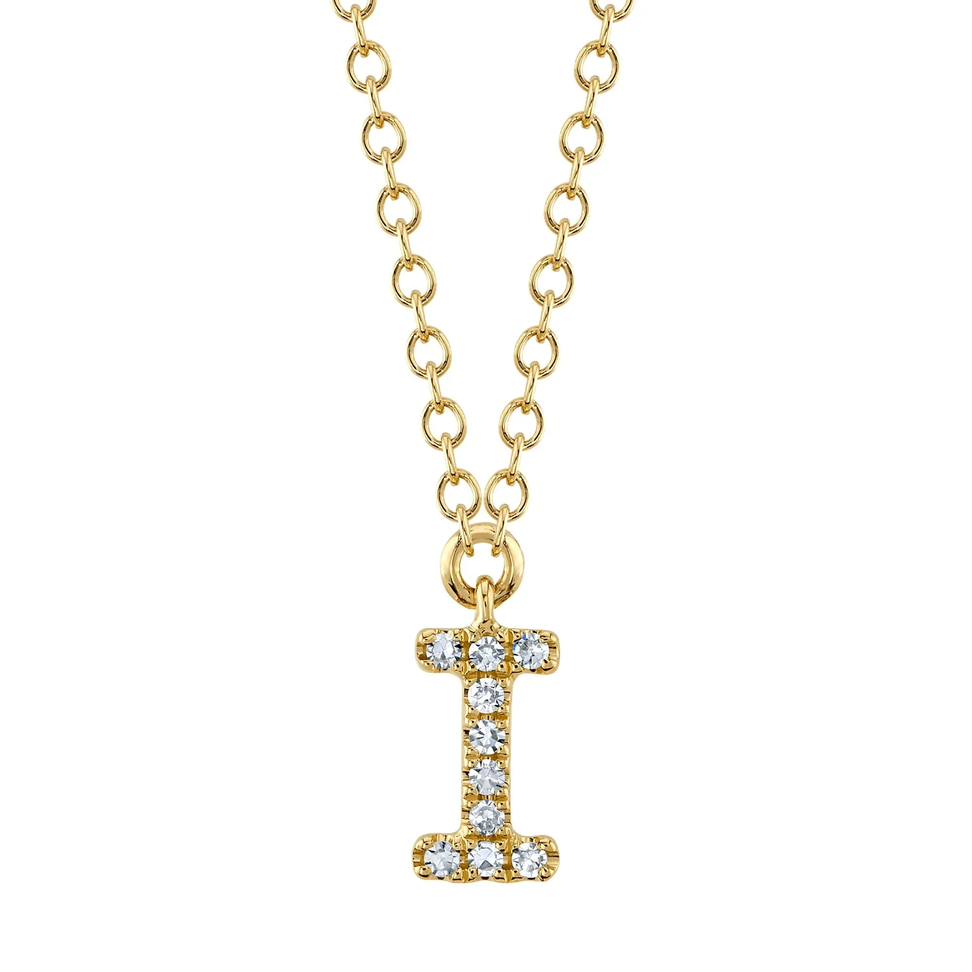 Shy Creation 0.03Ct Diamond Necklace - Initial I SC55007904-I 