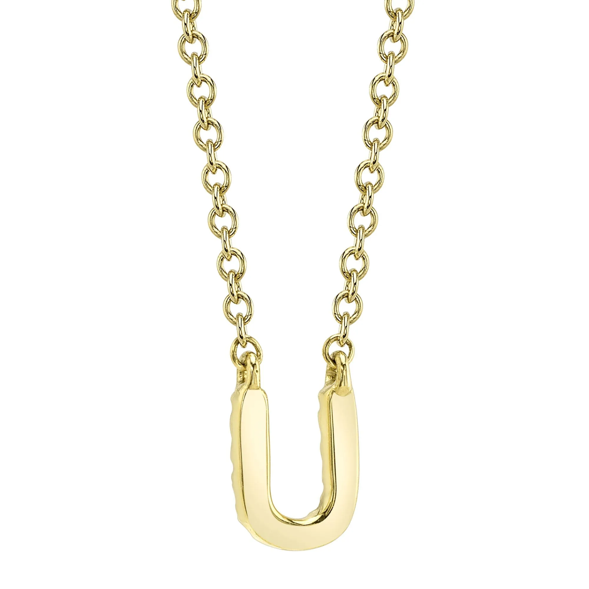 Shy Creation 0.04Ct Diamond Necklace - Initial U SC55007904-U