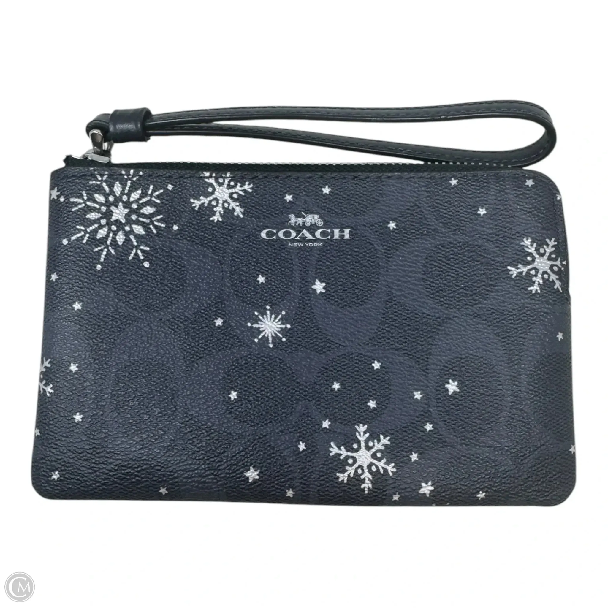 Signature Snowflake Wristlet Designer By Coach, Size: Small fashion handbags 2025