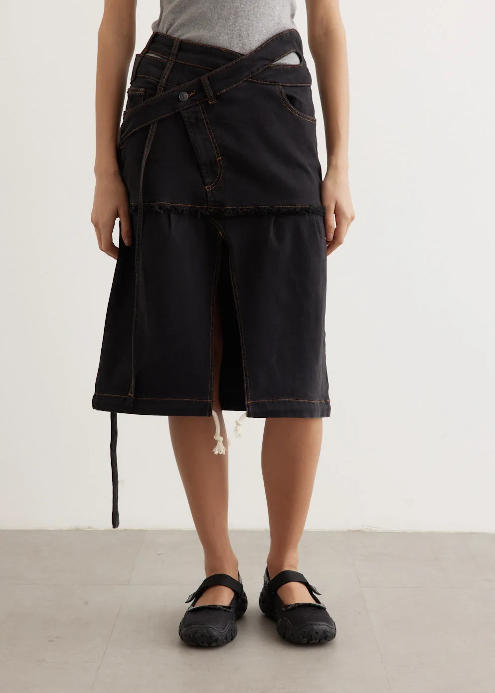 Signature Wrap Denim Skirt,denim skirt,mini skirt,pleated skirt,maxi skirt,line skirt,pencil skirt,long skirt,skirt cover up beach,cargo skirt,corduroy skirt,skirt designer,skirt dance,ethnic skirt,edikted skirt, elastic waist skirt,