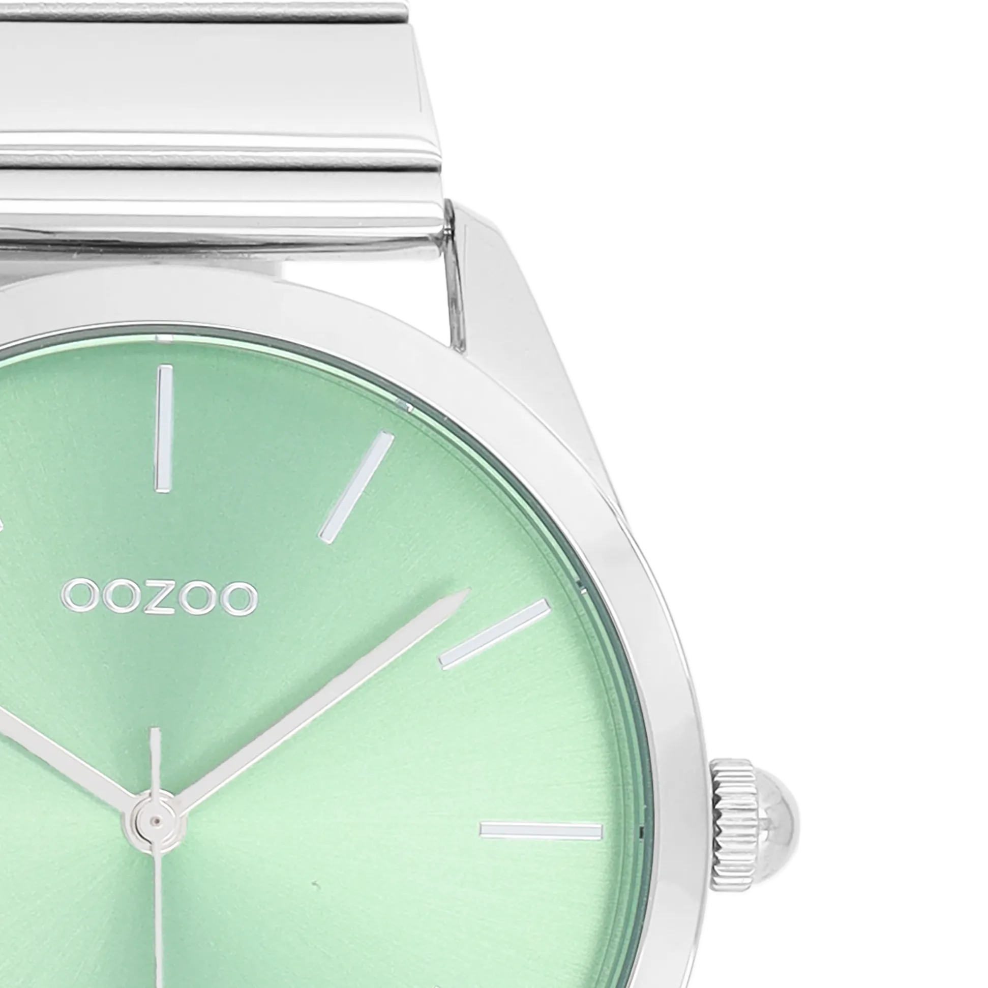 Silver coloured OOZOO watch with stainless steel bracelet - C11516