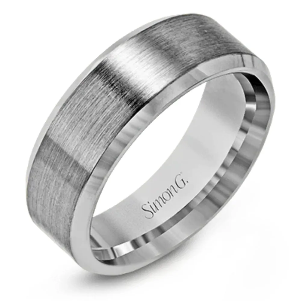Simon G. Men's 14k Brushed Wedding Band 