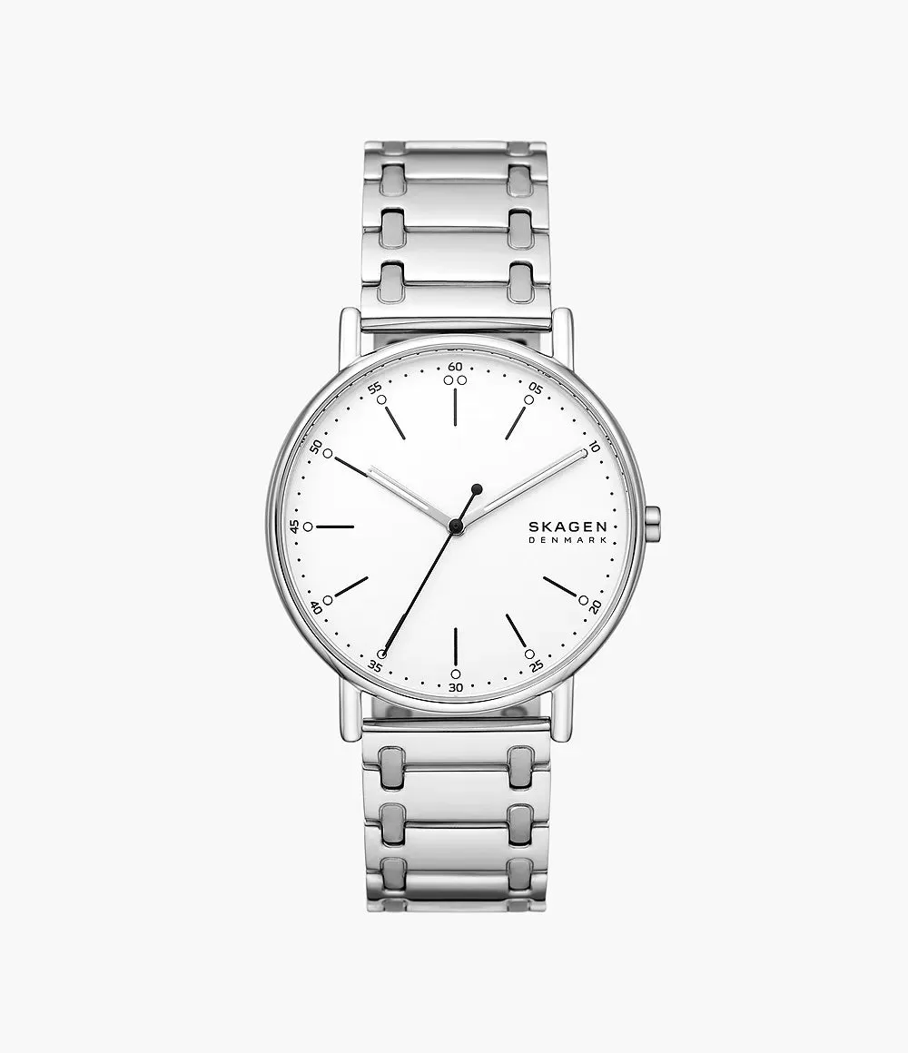 Skagen Signatur Classic Silver Watch with Three-Hand - SKU SKW6912 