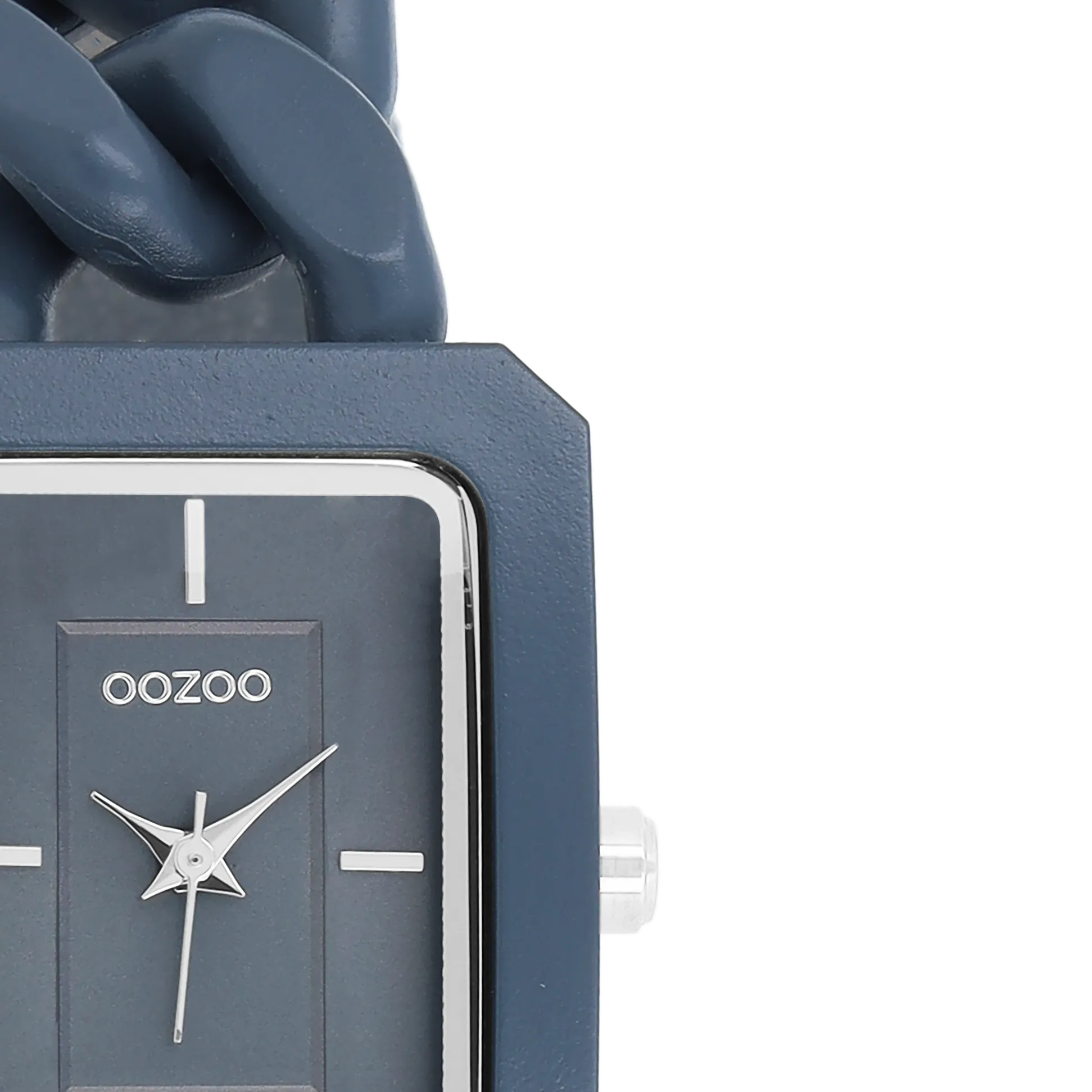 Smoke grey OOZOO watch with chain bracelet - C11278