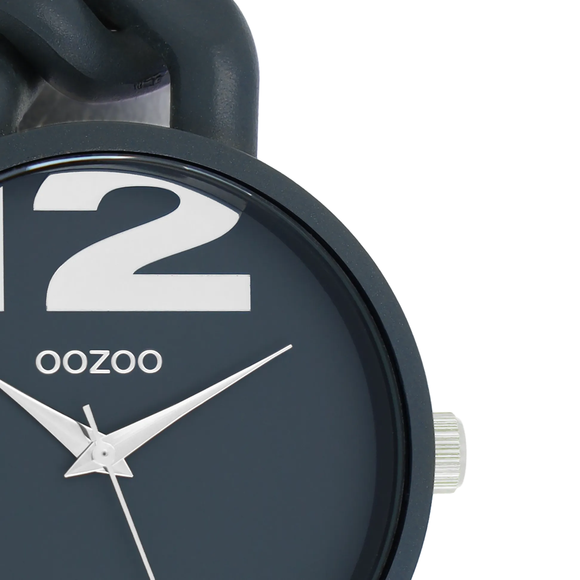 Smoke grey OOZOO watch with chunky chain bracelet - C11268