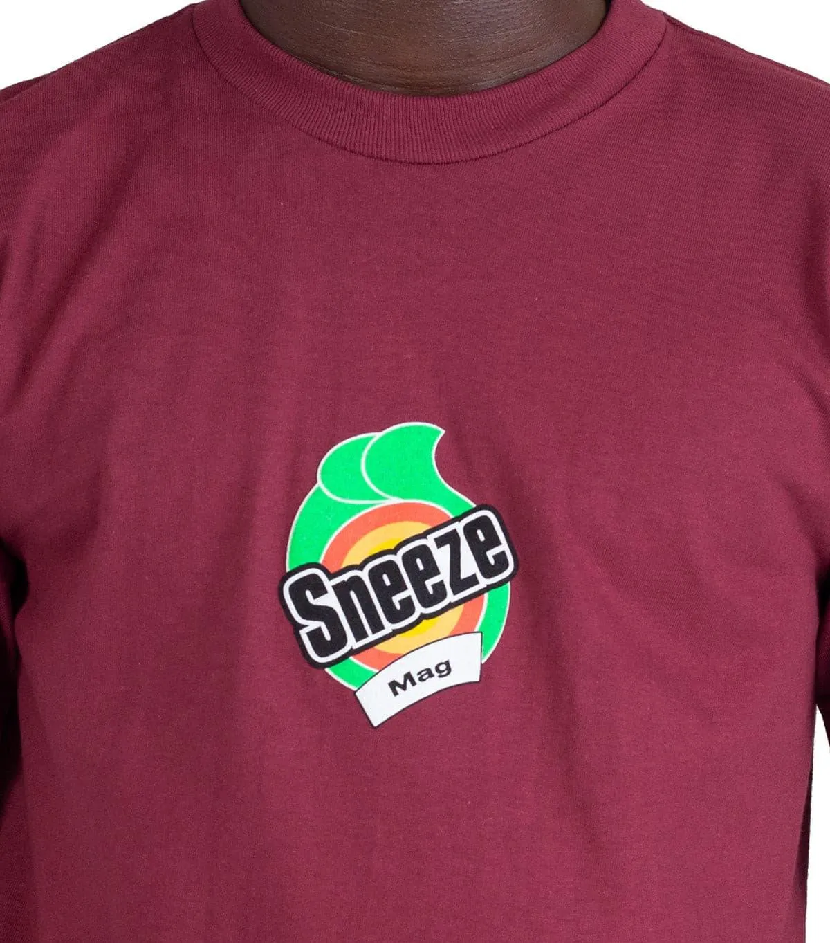 Sneeze Magazine Bounty T-Shirt Burgundy