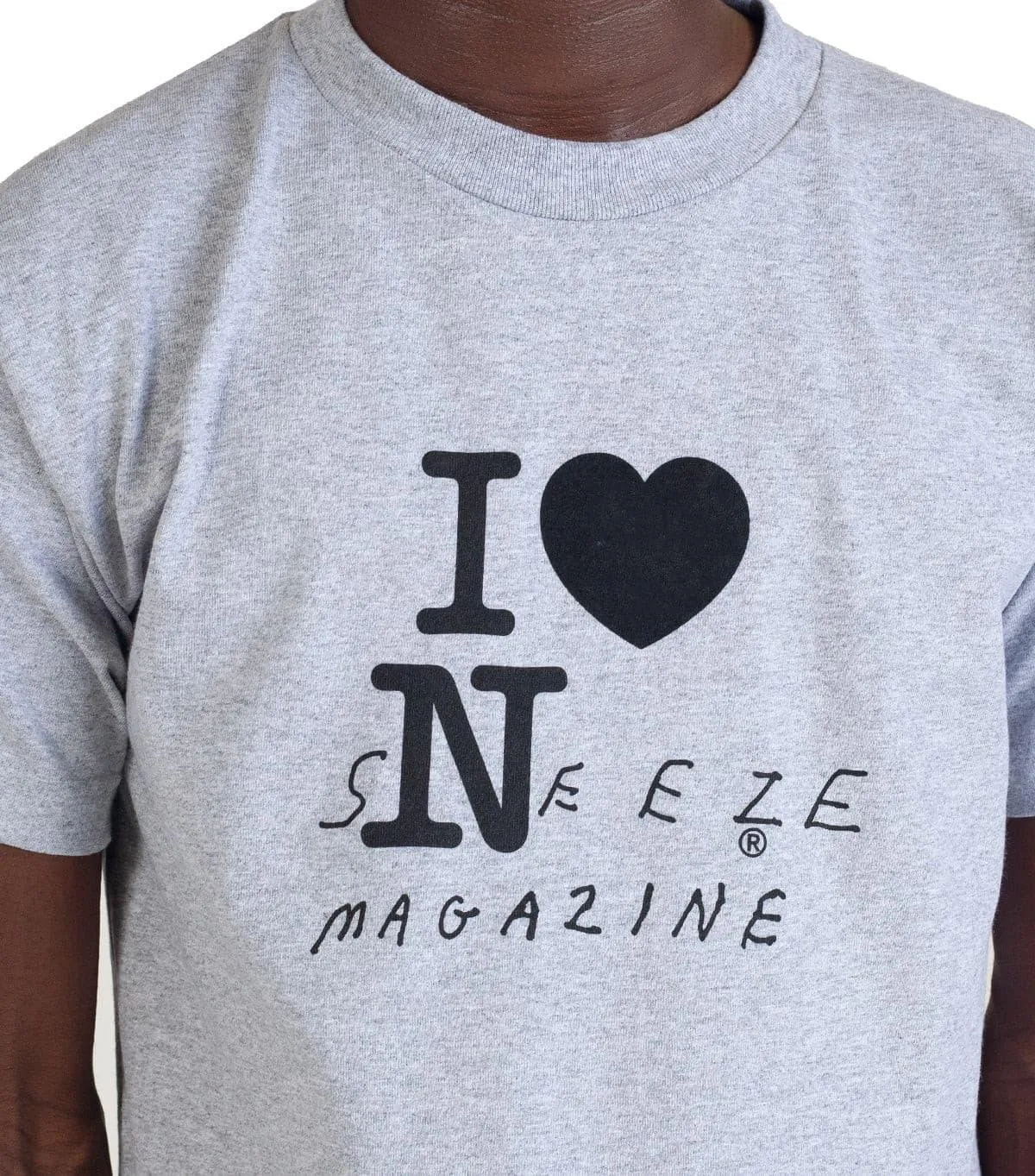 Sneeze Magazine Tourist T-Shirt Grey