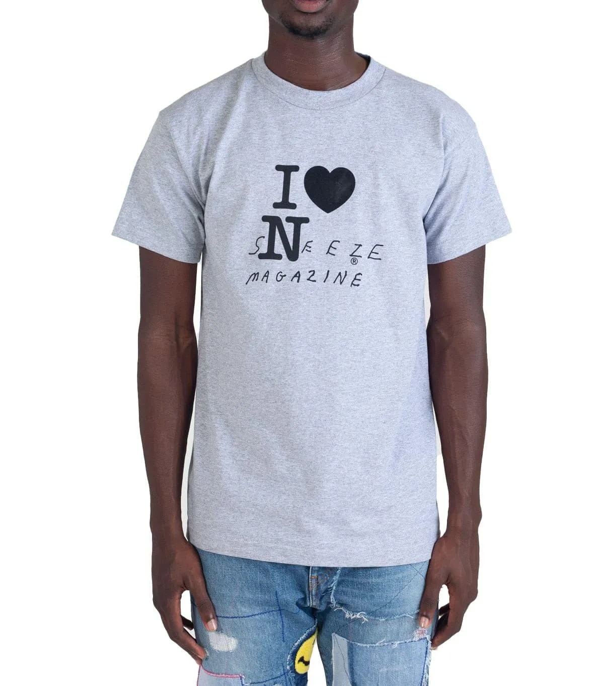 Sneeze Magazine Tourist T-Shirt Grey