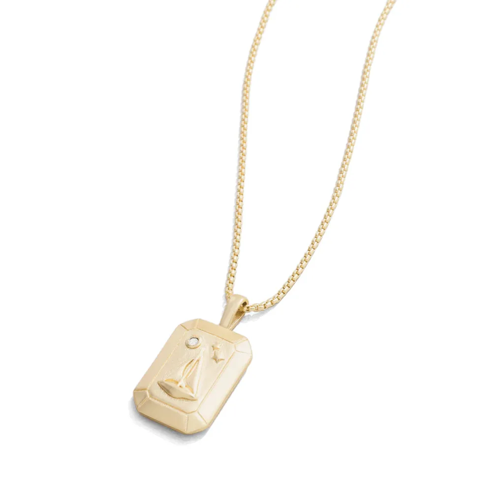 Spartina Little Sailboat 17" Necklace  - White Opal 