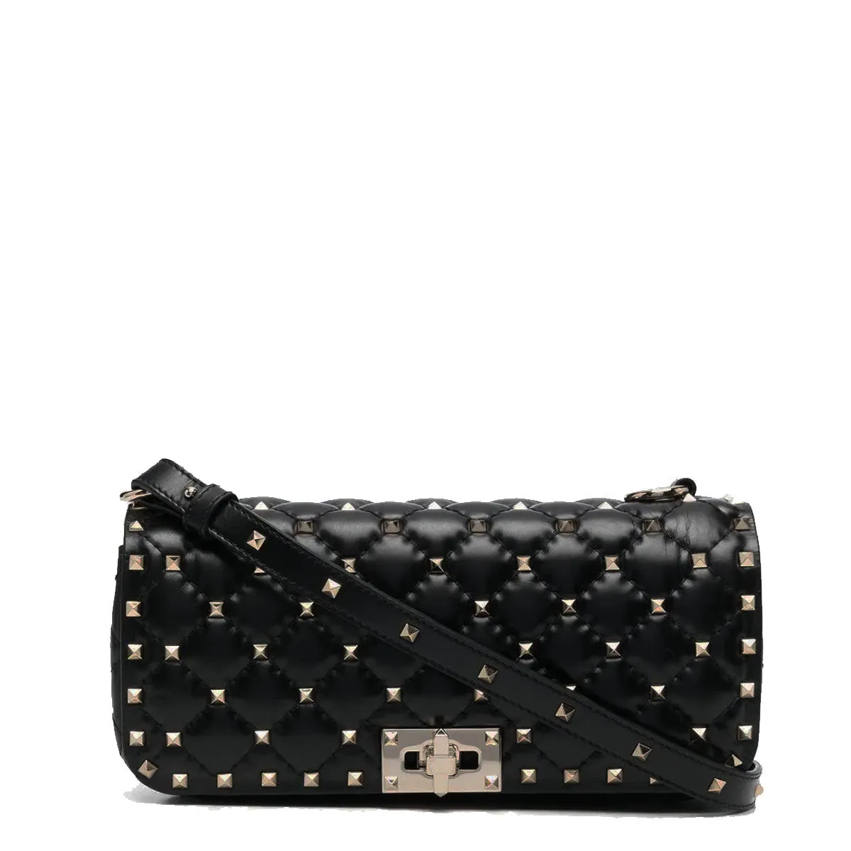 Spike Baguette Bag, Black clutches Pouches buy online