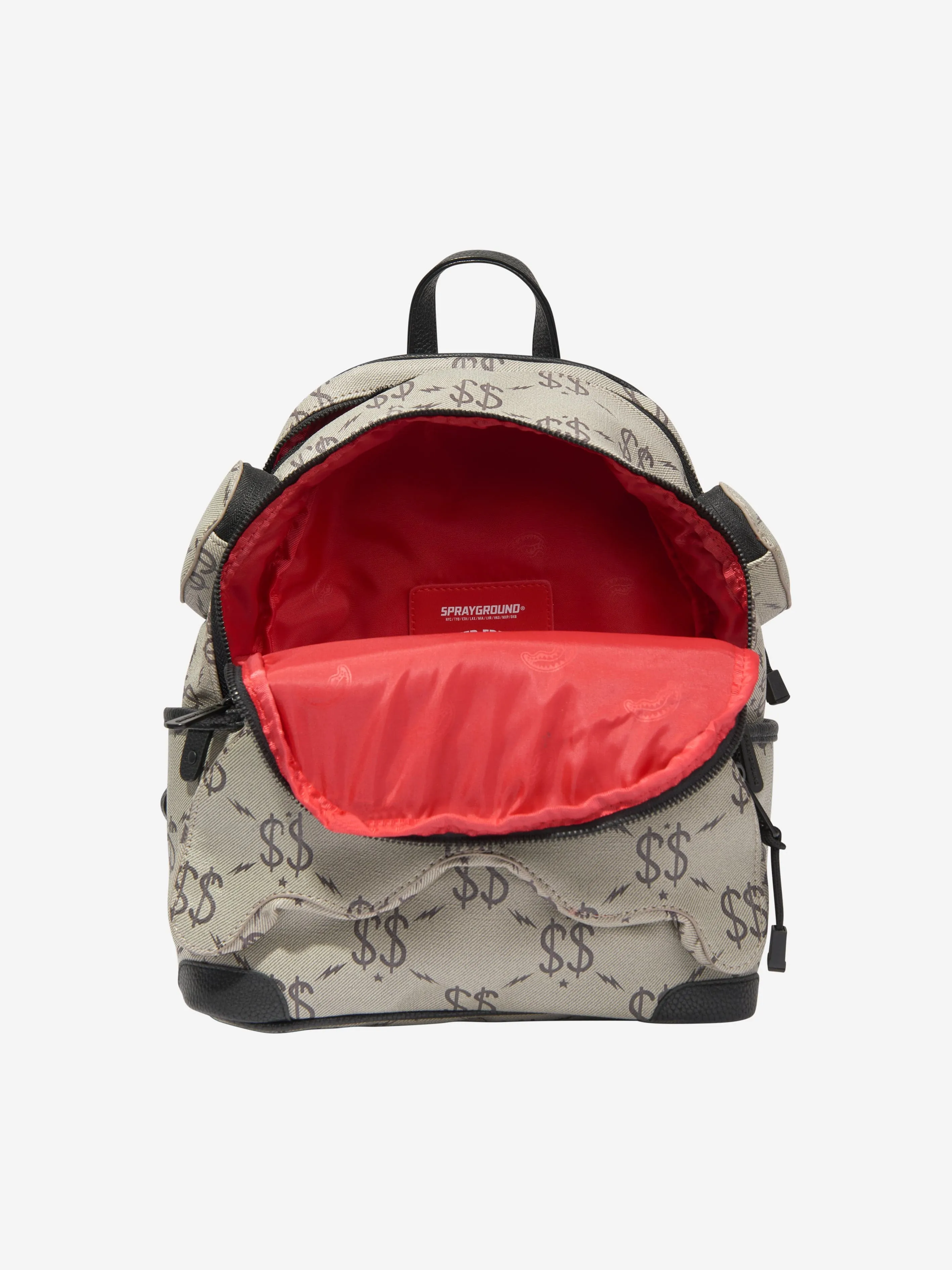 Sprayground Kids Double Money Savage Backpack in Grey (46cm)