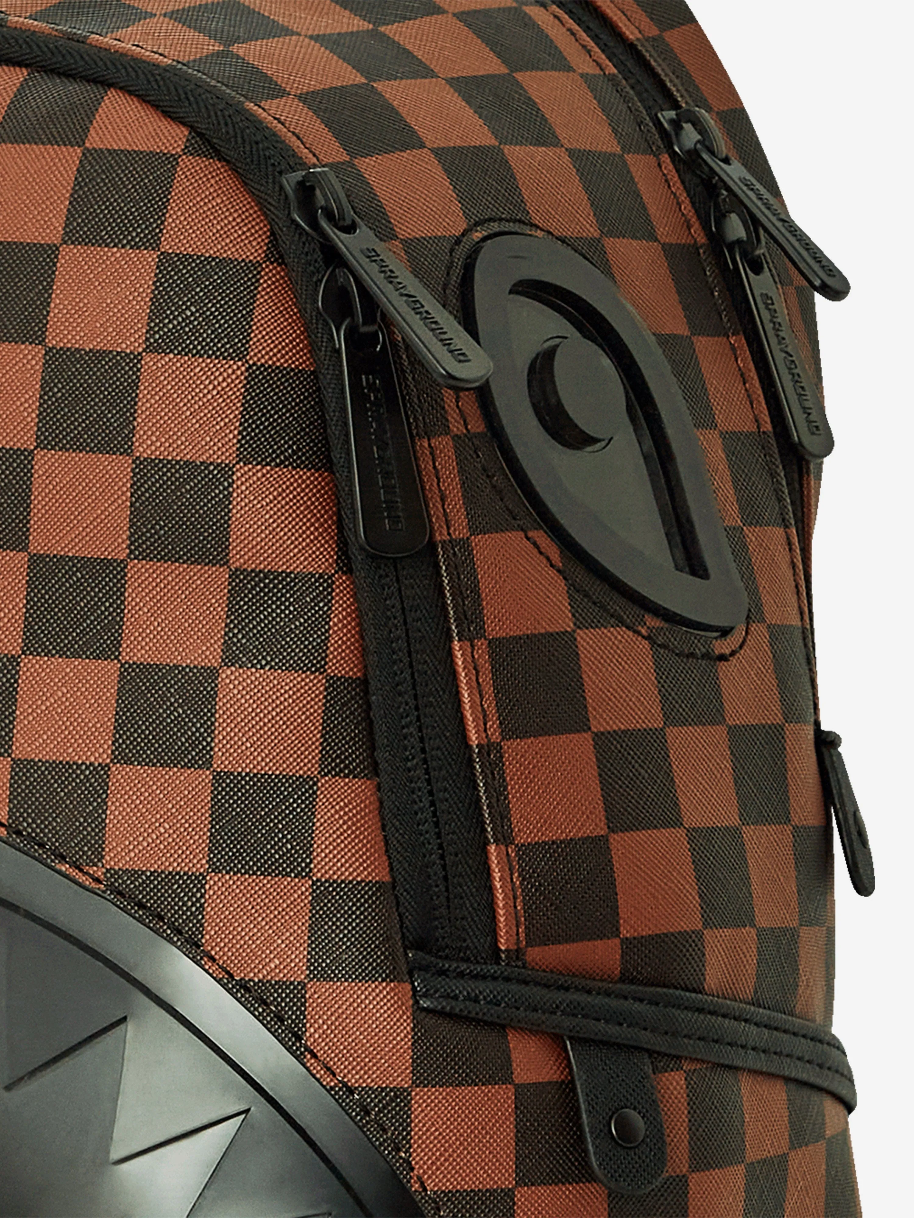 Sprayground Kids Sip Clear SM Eyes Savage Backpack in Brown (46cm)