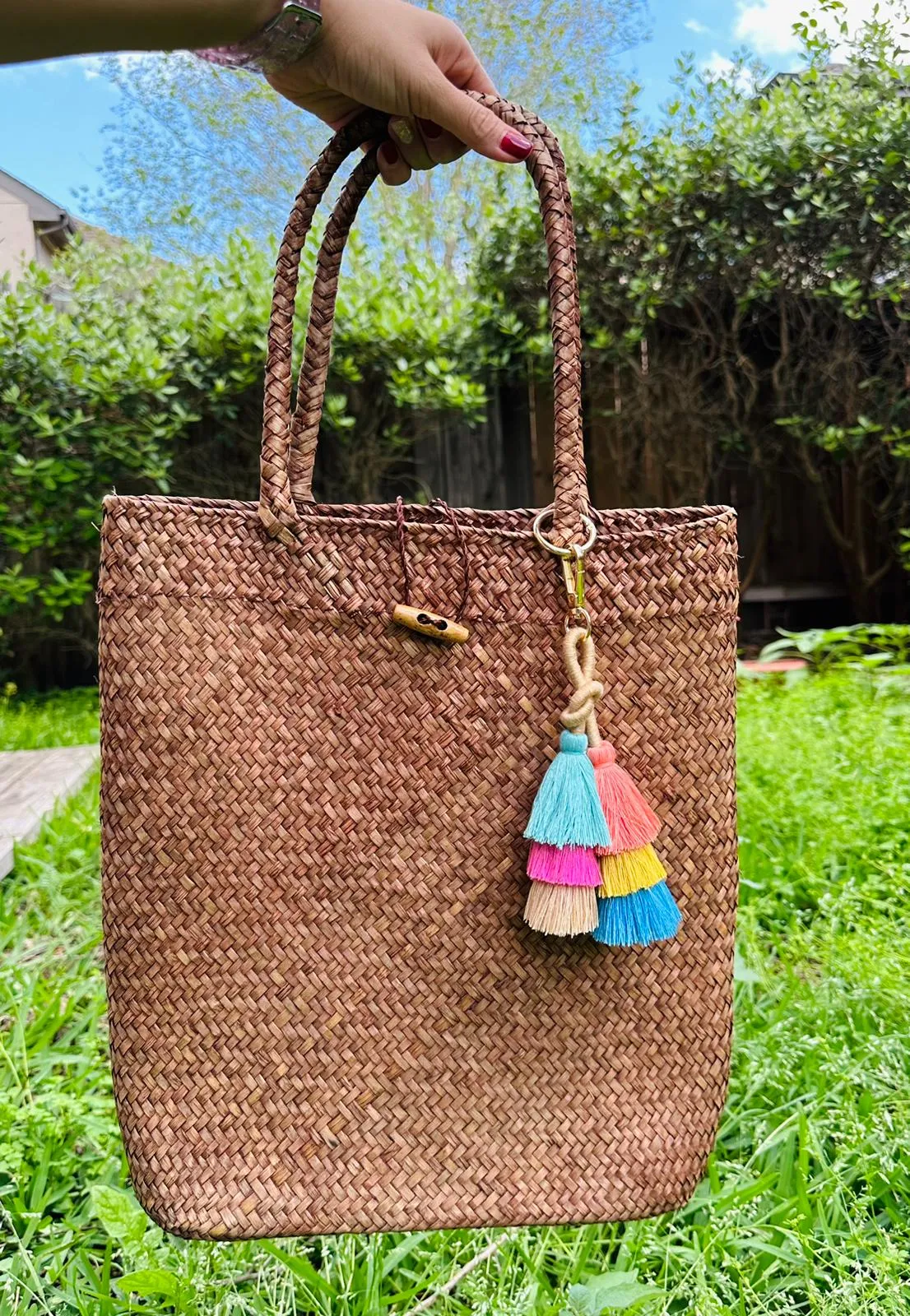 Spring Straw Shopping Bag Buy 1 get 1 free wallets