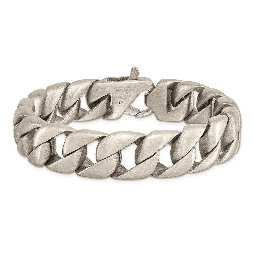 Stainless Steel Brushed 8.5 inch Bracelet