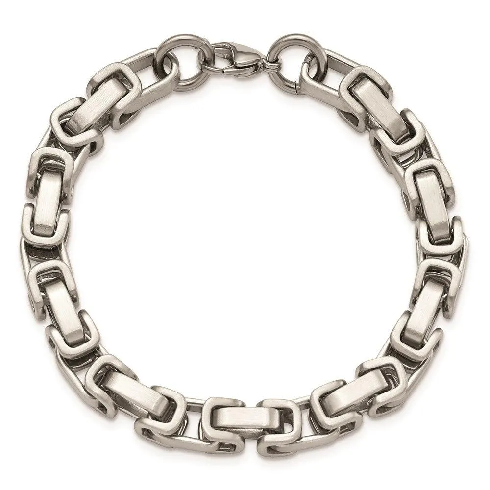 Stainless Steel Brushed and Polished 8.5in Bracelet