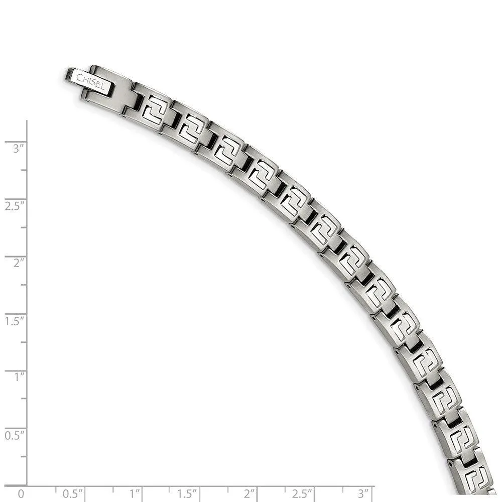 Stainless Steel Brushed and Polished 8.5in Bracelet