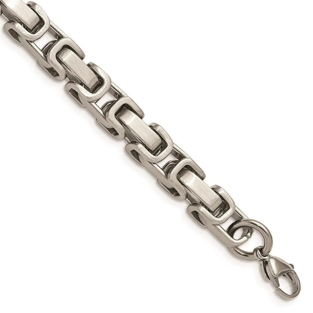 Stainless Steel Brushed and Polished 8.5in Bracelet 