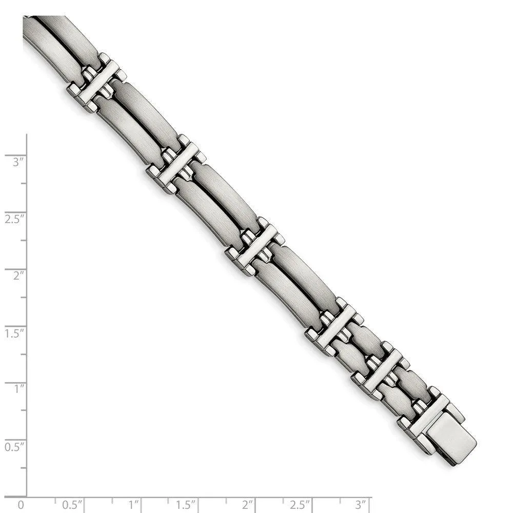 Stainless Steel Brushed and Polished Link Bracelet
