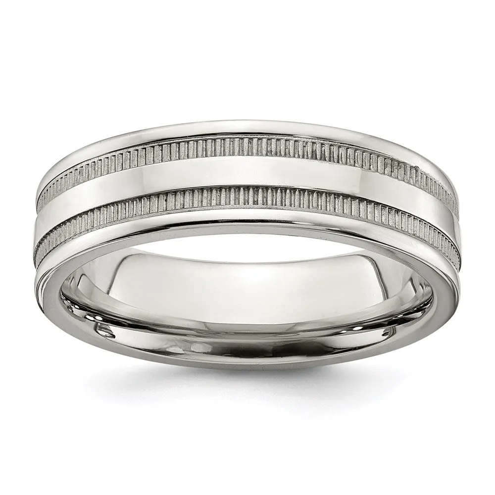 Stainless Steel Polished 6mm Band | SR674 