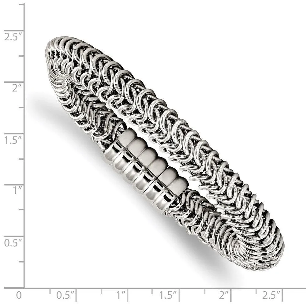 Stainless Steel Polished 8.25in. Bracelet