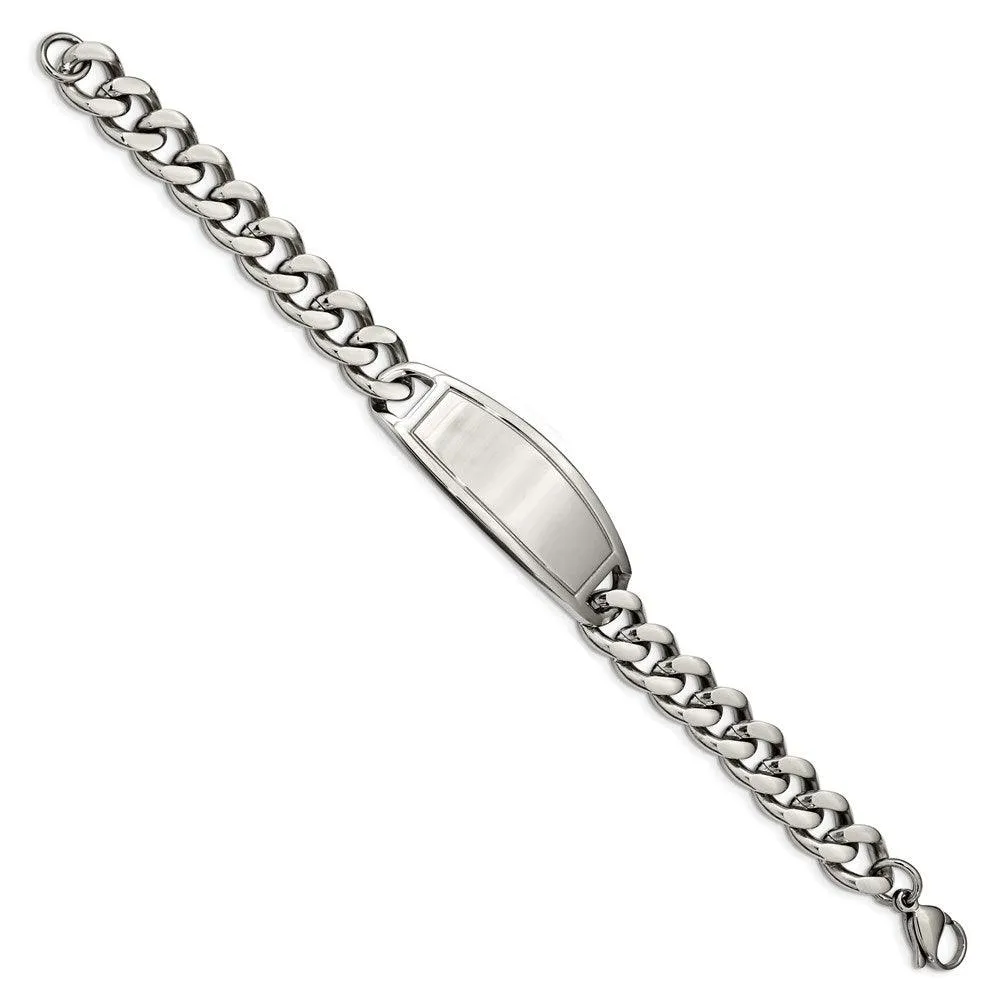 Stainless Steel Polished 8.5 inch ID Bracelet