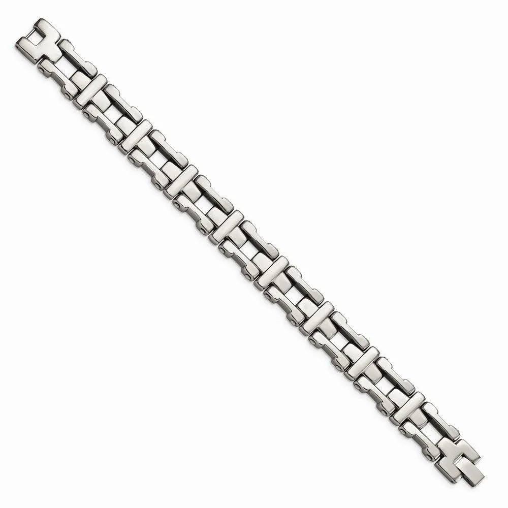 Stainless Steel Polished 8.5in. Bracelet