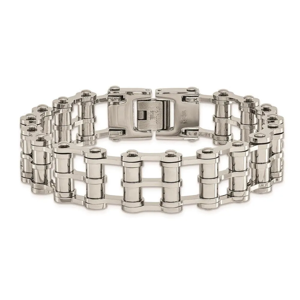 Stainless Steel Polished 8.5in Bracelet