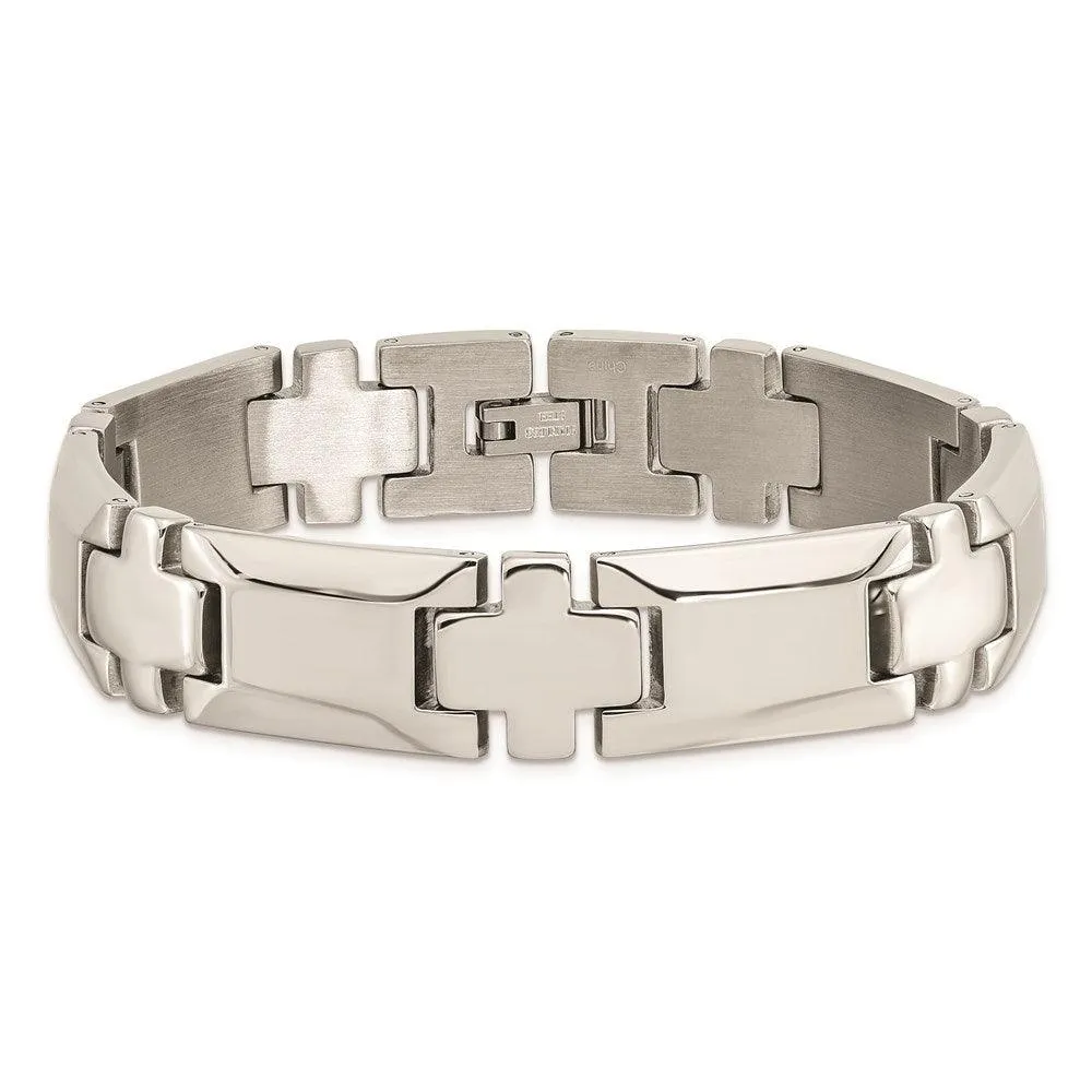 Stainless Steel Polished 8.5in Link Bracelet